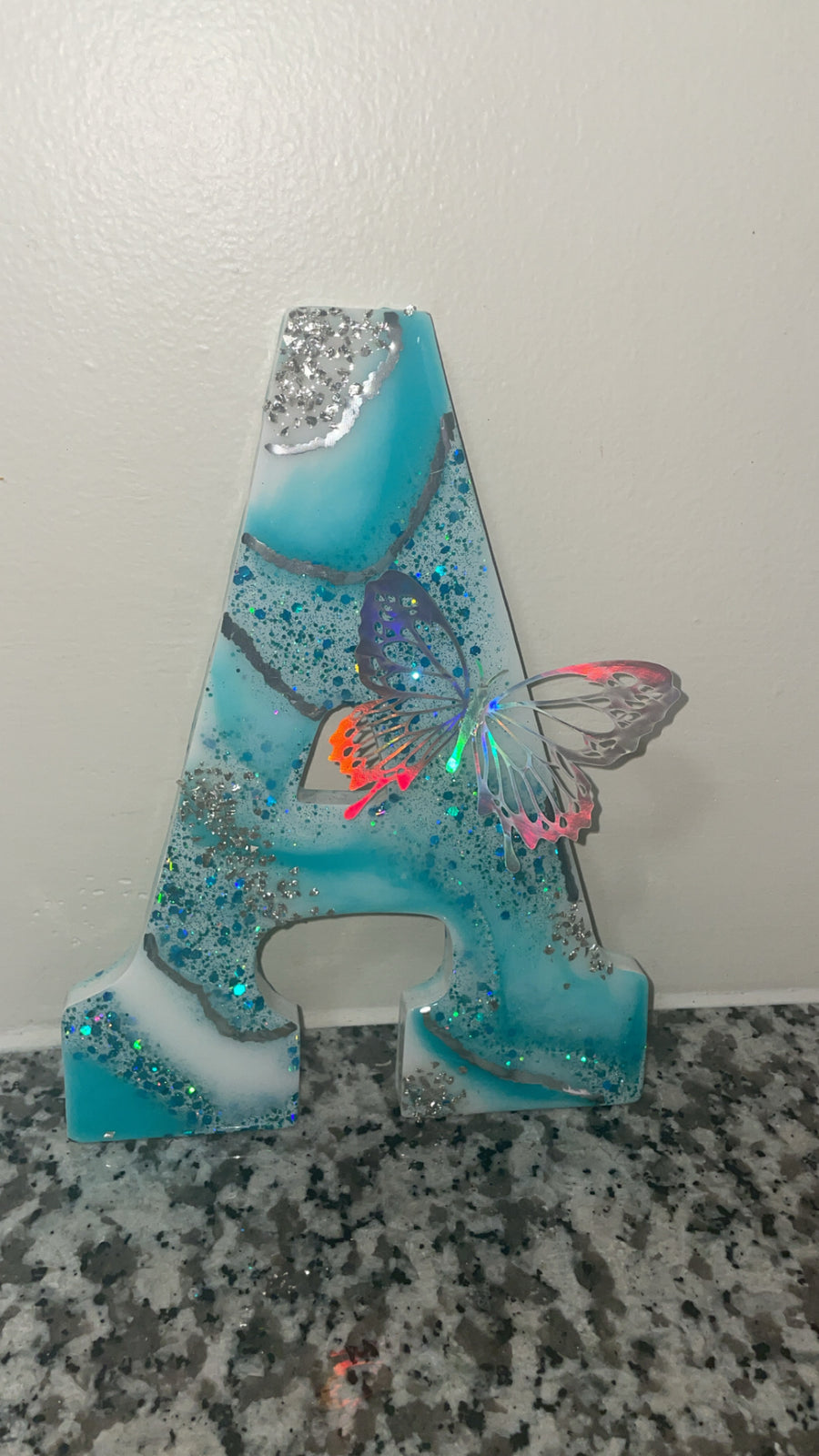 Resin wall letters